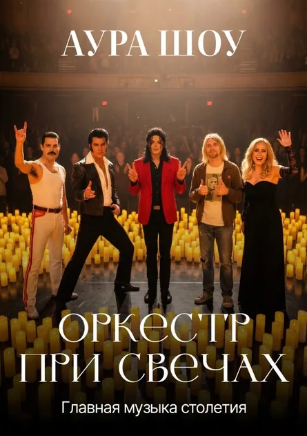 Афиша события «Оркестр при свечах — Аура Шоу. Главная музыка столетия»