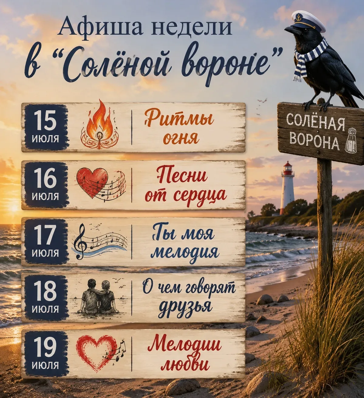 Афиша события «Музыкальный спектакль «О чем говорят друзья»»